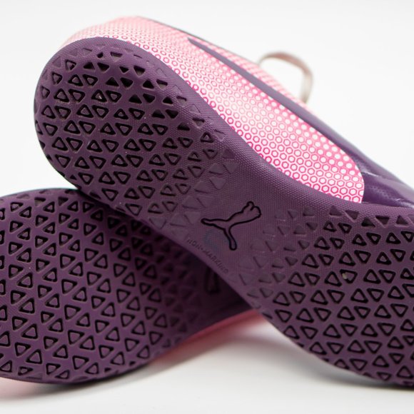 Puma Spirit IT Pink Indoor Soccer Shoes for Kids – Size 5 1/2 - Picture 2 of 4